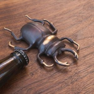 Handcrafted Metal Beetle Figurine – Decorative Wall & Table Accent