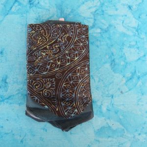 Mayur Elegant Paisley Pocket Square – Brown with Golden & Blue Accents