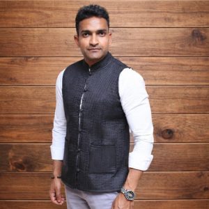 Silk & Cotton  Reversible Quilted  Jacket