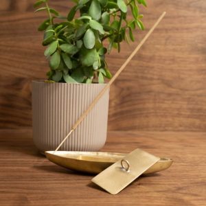 Brass Boat Incense Stick Holder
