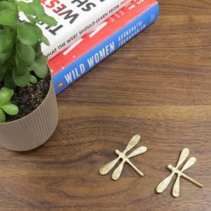 Brass Butterfly Paperweight set of 2