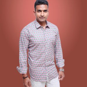 Hand Block Printed Full Sleeves Shirt
