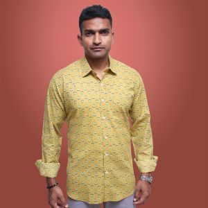 Hand Block Printed Full Sleeves Shirt