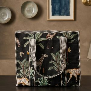 Block Printed Tote Bag
