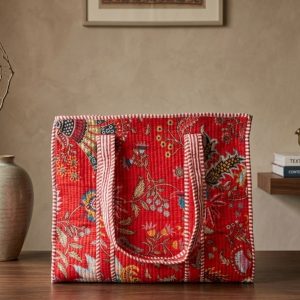 Block Printed Tote Bag