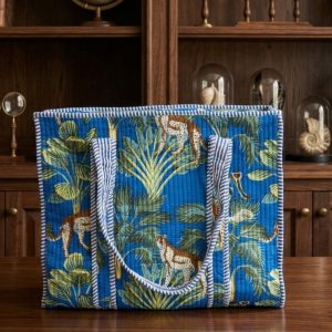 Block Printed Tote Bag