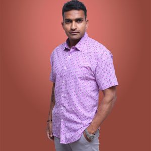 Hand Block Printed Half Sleeves Shirt