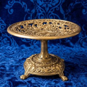 Antique Brass Fruit Bowl Stand