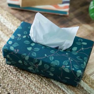 Nature's Tranquility Green Pattern Tissue Box