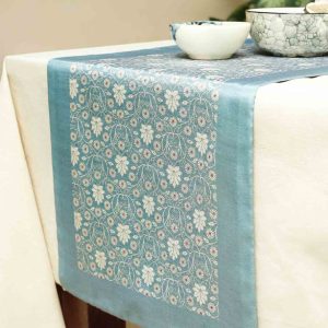 Artisanal Opulence - Digital Print Blende Silk Table Runner