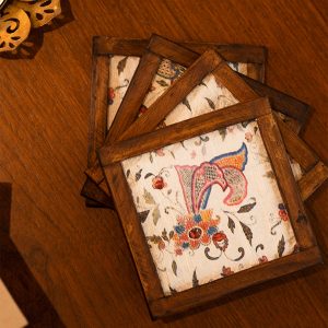 Nissa Handwoven Coasters Set of 2 pcs with Coaster Holder