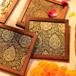 Sione Coaster -( Set of 4 pcs) with Coaster Holder