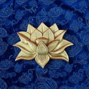Handcrafted Brass Lotus Wall Hanging