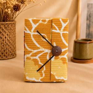 Block Printed Diary Small with Button Closure
