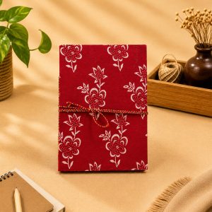 Block Print Notebook Medium with Thread Closure