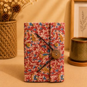 Block Printed Diary Small with Button Closure