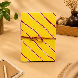 Block Print Notebook Medium with Thread Closure