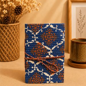 Block Printed Diary Small with Thread Closure