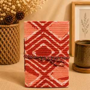 Block Printed Diary Small with Thread Closure