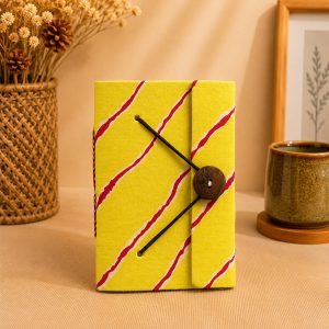 Block Printed Diary Small with Button Closure