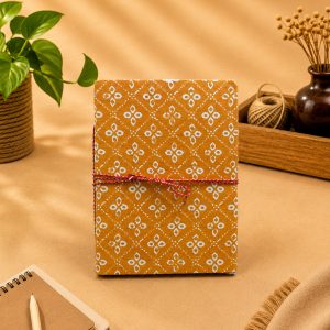 Block Print Notebook Medium with Thread Closure