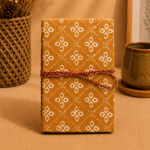 Block Printed Diary Small with Thread Closure