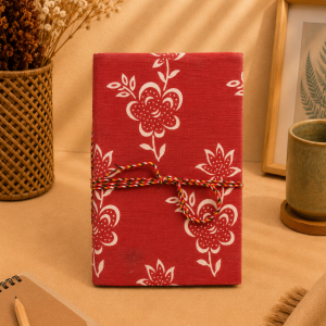 Block Printed Diary Small with Thread Closure