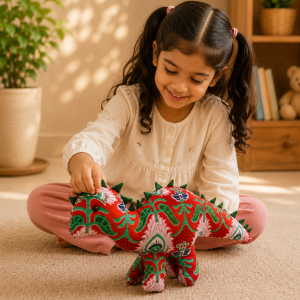 Rex the Dino-Handcrafted Dinosaur Soft Toy