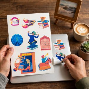Jaipur Literature Festival Sticker Sheet -Set of 5
