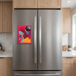Jaipur Literature Festival Fridge Magnet Rajasthani Couple